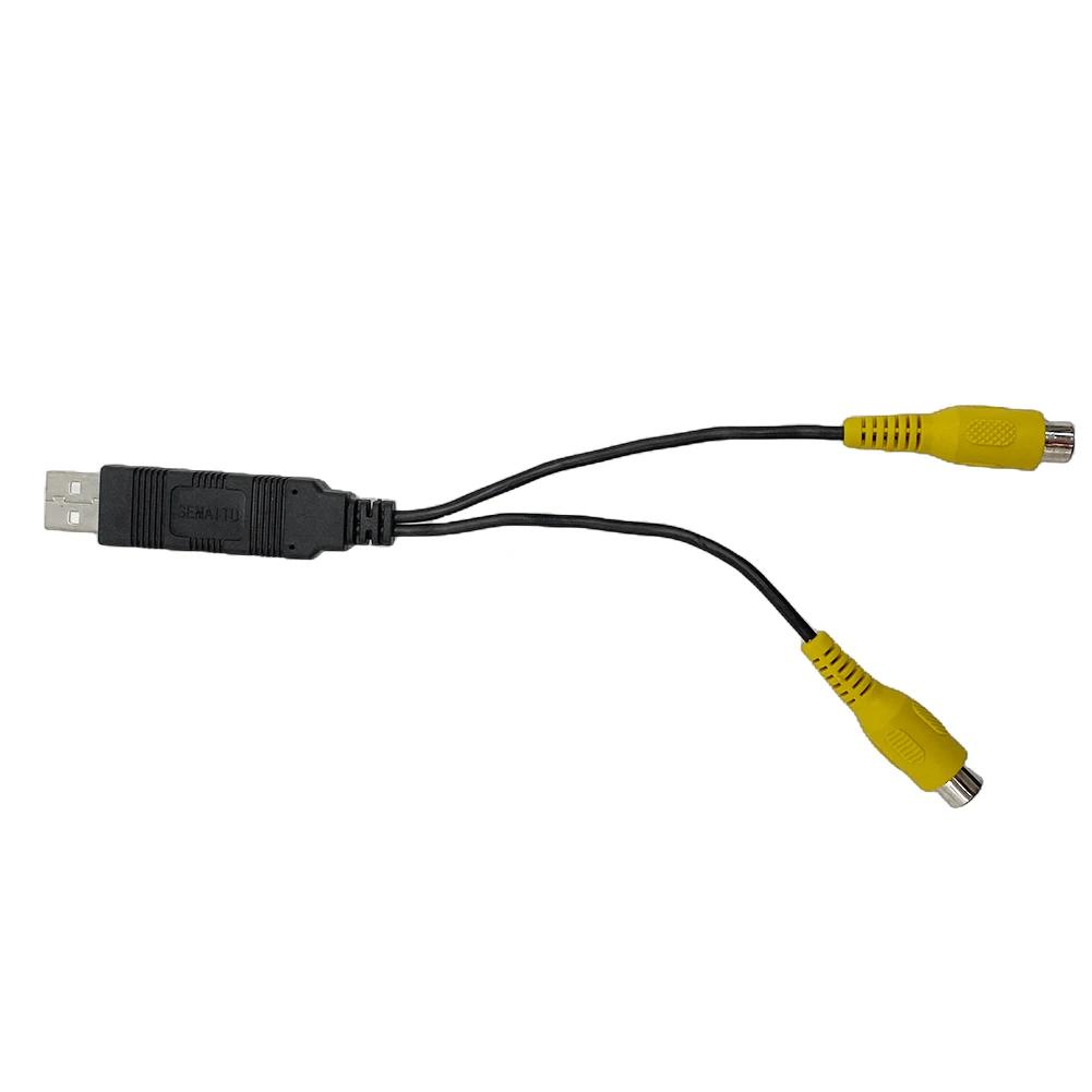 ȵ̵ Ƽ̵ ÷̾ USB-CVBS RCA  ̺ 2 CVBS    ̺, DC 5V USB 2W, ڵ  ׼